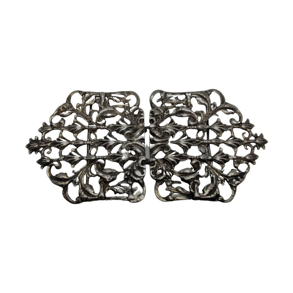 Antique Sterling Silver Nurses Buckle #10521